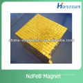 rare earth coated gold ndfeb magnet